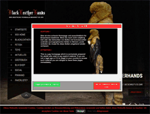 Tablet Screenshot of blackleatherhands.com
